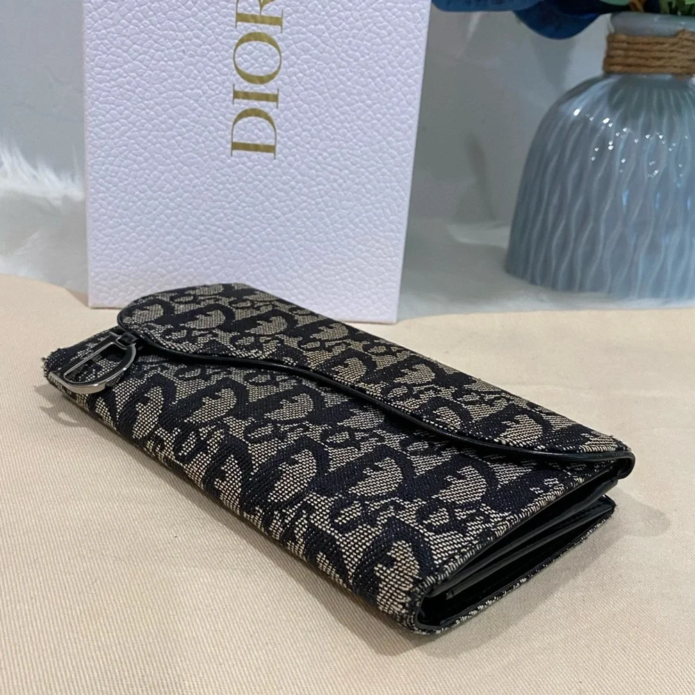 Dior Black and Cream Wallet